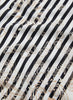 THE BRETON NECKERCHIEF - Black and white printed cotton and silk scarf - detail