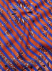 THE BRETON NECKERCHIEF - Red and blue printed cotton and silk scarf - detail