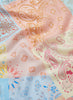THE HANKIE NECKERCHIEF - Pastel multicolour printed cotton and silk scarf - detail