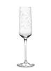 SET OF FOUR CHAMPAGNE FLUTES - From the Midnight Flowers collection