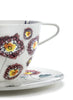 SET OF TWO CAPPUCCINO CUPS AND SAUCERS BY MARNI - From the Midnight Flowers collection