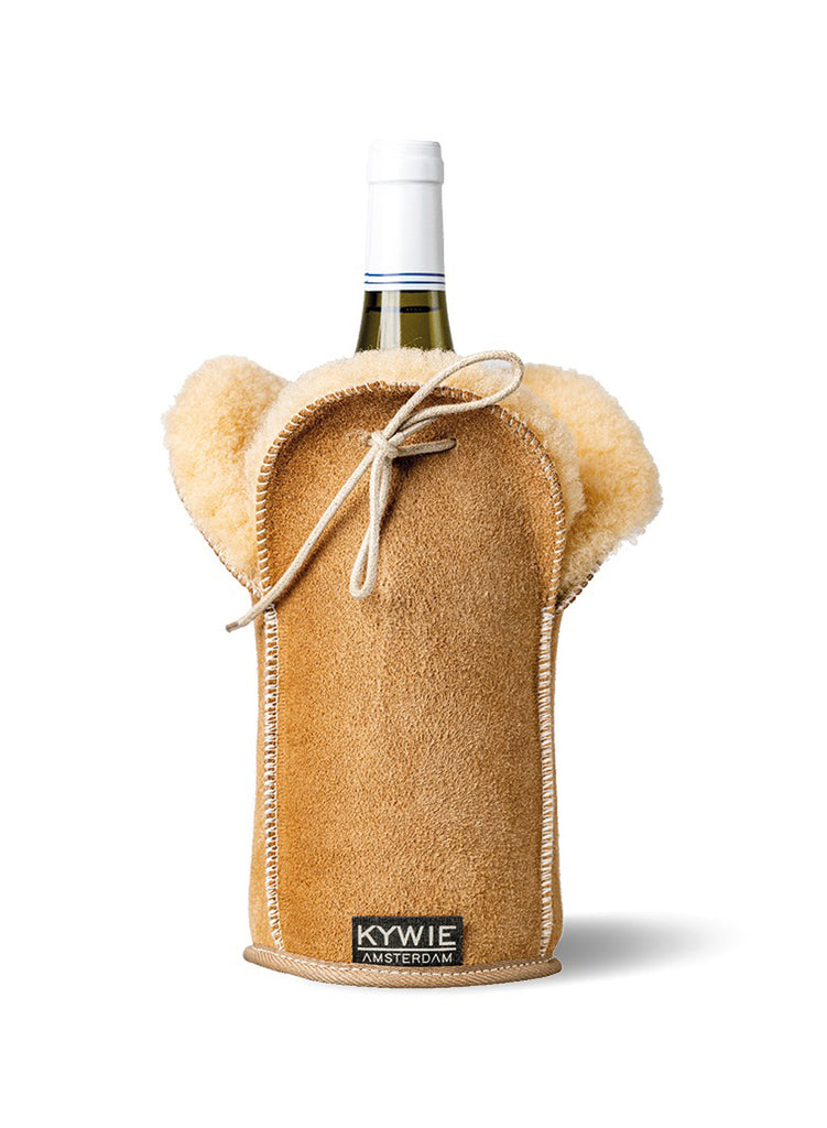 KYWIE - Camel Suede Champagne Cooler - front
