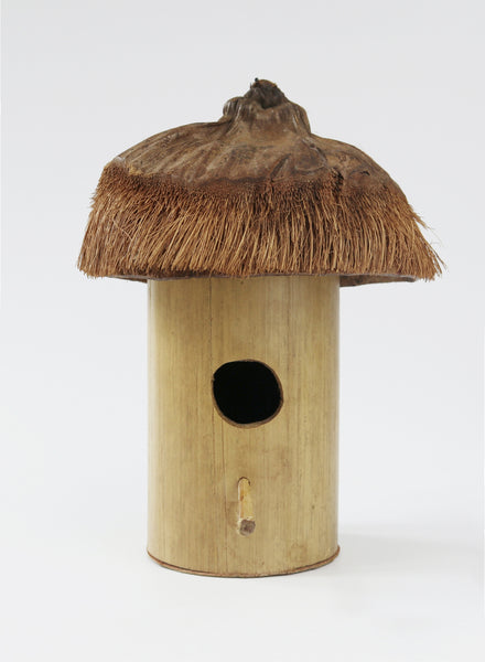 Coconut and Bamboo Bird House - front