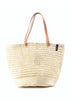 JANE CARR - MIFUKO - Kiondo Natural Open Weave Basket Bag - front