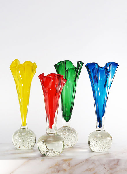 Set of Four Mid-Century Onion Vases - front