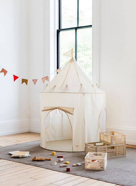 The Children's Castle Play Tent - Beige - lifestyle