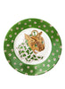 THOMAS GOODE Hand Painted Porcelain Side Plate - Green - Front