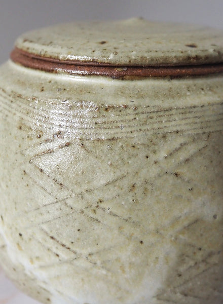 Paddled Tea Jar with Nuka Glaze - 2
