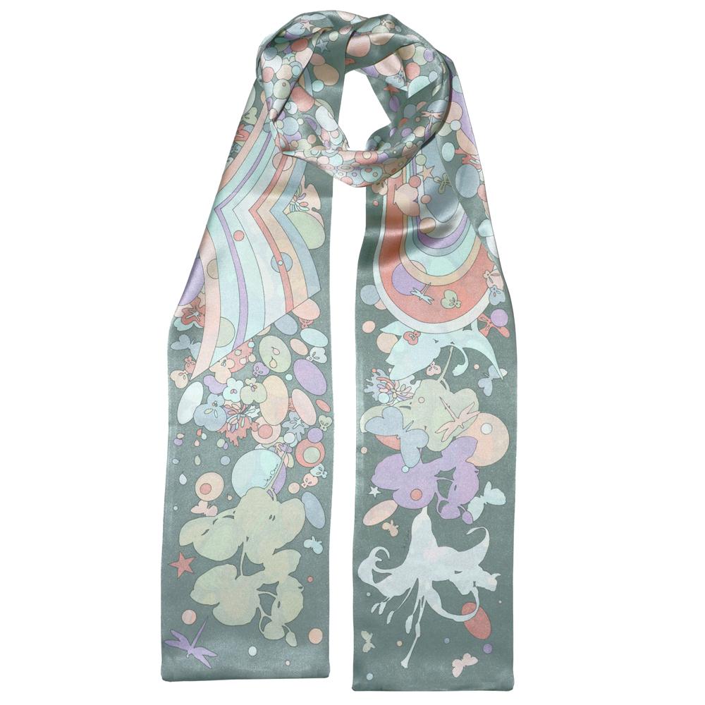 JANE CARR X LA MER, ESTÉE LAUDER - Pastel printed silk scarf