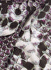 JANE CARR The Python Wrap in Blanc, purple printed modal and cashmere scarf - detail