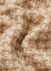 The Slalom Throw, tonal beige checked wool and cashmere throw, Detail
