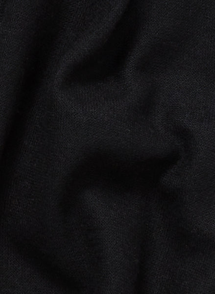 JANE CARR The Fray Wrap in Black, black woven pure cashmere scarf – detail