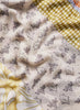 JANE CARR The Puzzle Wrap in Butter, yellow multicolour printed modal and cashmere scarf – detail