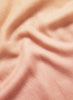 JANE CARR The Wave Carré in Cake, cream and peach hand painted cashmere dégradé square - detail