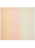 JANE CARR The Wave Carré in Cake, cream and peach hand painted cashmere dégradé square - flat