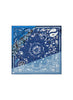THE RANCH NECKERCHIEF - Blue printed cotton and silk scarf