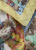 JANE CARR The Prairie Neckerchief in Sultan, yellow and blue multicolour printed cotton and silk-blend scarf – detail