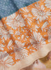 JANE CARR The Puzzle Pareo in Ice Cream, orange multicolour printed cotton and silk blend scarf – detail