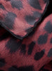 JANE CARR The Cub Foulard in Berry, red and black printed silk twill scarf – detail