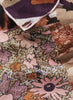 JANE CARR The Medley Square in Rose, pink multicolour printed modal and cashmere scarf – detail