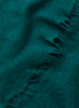 JANE CARR The Luxe in Bottle, teal green oversized pure cashmere knit wrap – detail