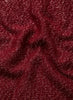 JANE CARR The Cosmos Scarf in Cranberry, dark red cashmere scarf with silver Lurex – detail