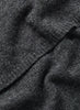 JANE CARR The Chelsea Scarf in Grantie, dark grey knitted pure cashmere scarf – detail