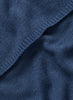 JANE CARR The Chelsea Scarf in Storm, blue knitted pure cashmere scarf – detail