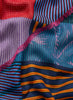 The Paradise Wrap, red and blue printed modal cashmere-blend scarf – detail
