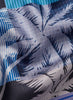The Paradise Petit Foulard, blue printed silk twill scarf – detail