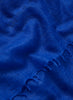 bright blue woven cashmere scarf – detail