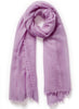 The Featherweight, purple woven cashmere scarf – tied