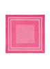 The Frutti Neckerchief, bright pink printed cotton silk-blend scarf – flat
