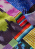 The Chaos Neckerchief, blue multicolour printed cotton silk-blend scarf – detail