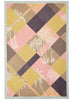The Paradise Pareo, pink and yellow multicolour printed cotton and silk-blend pareo – flat