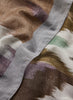 The Ikat Pareo, grey multicolour printed cotton and silk-blend pareo – detail