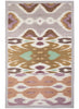 The Ikat Pareo, grey multicolour printed cotton and silk-blend pareo – flat