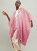 The Long Kaftan, pink ombré cashmere, linen and Lurex kaftan – model 2