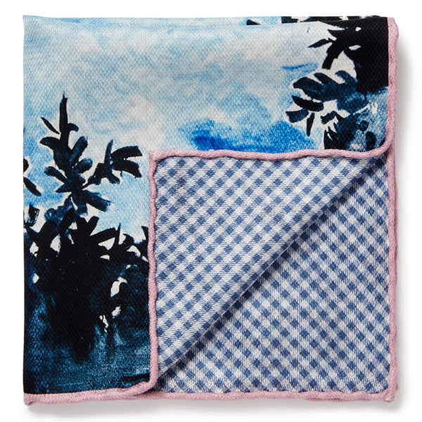 JANE CARR X ZHANG ENLI AND HAUSER & WIRTH POCKET SQUARES - Multicolour printed silk schappe