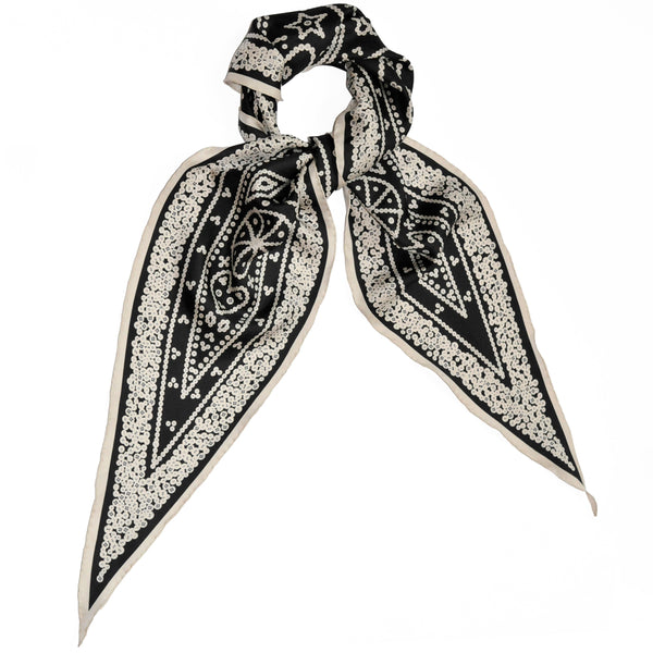 JANE CARR X SELFRIDGES, THE PEARLY KING NECKER - Exclusive printed silk scarf